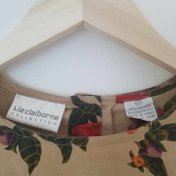 Vintage Liz Claiborne 100% silk long sleeve shirt - Picture 2 of 7